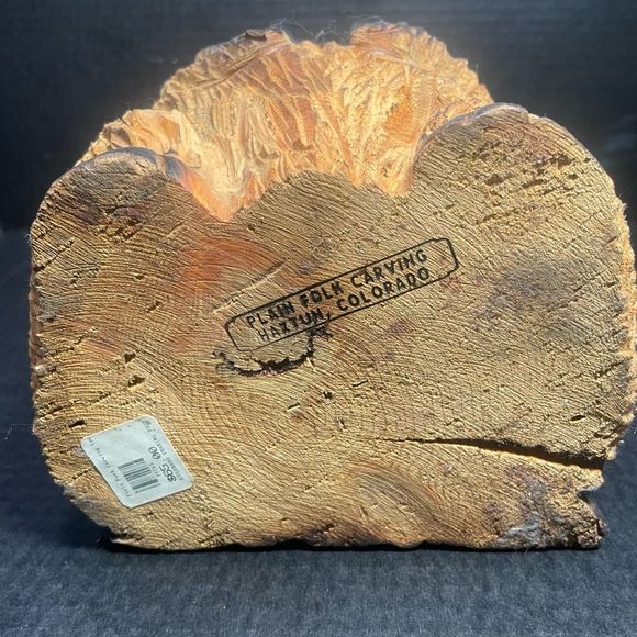 VINTAGE HANDCARVED WOODEN BEAVER FROM COLORADO Approx 10” 4lbs - Picture 6 of 16